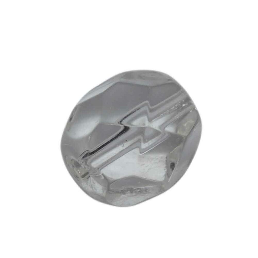 Doorzichtige kristal facet gesneden ronde glaskraal