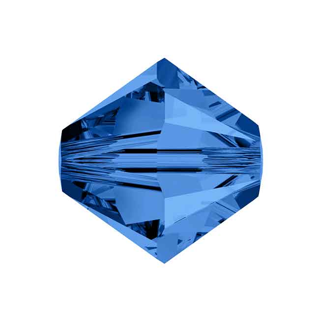 Swarovski Xilion bead (5328) capri blue - blauw (bicone)