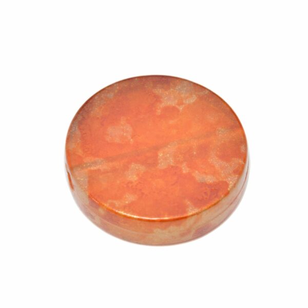 Oranje ronde kunststof kraal