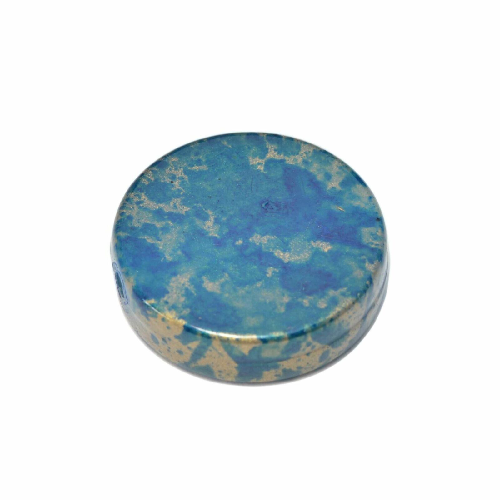 Blauwe ronde kunststof kraal