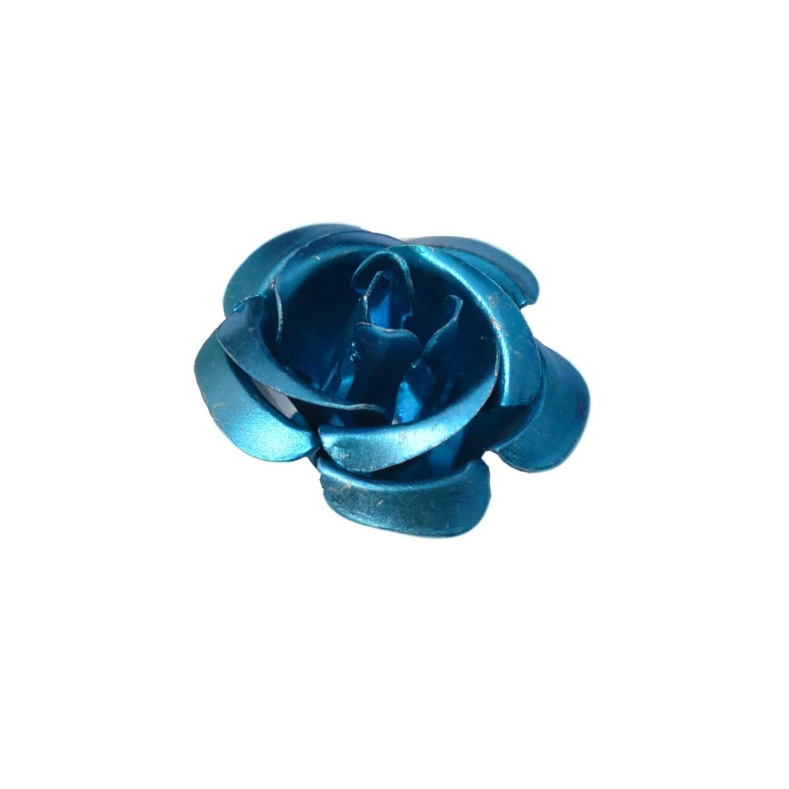 Blauwe plaksteen in bloemvorm