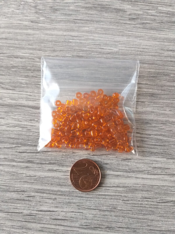 Oranje mix rocailles - 10 gram 2