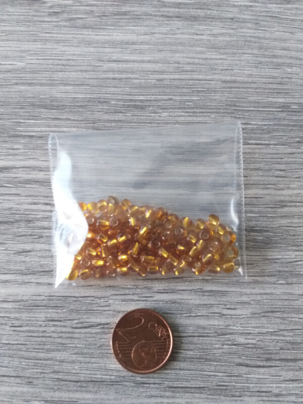 Gele - oranje mix rocailles - 10 gram 2