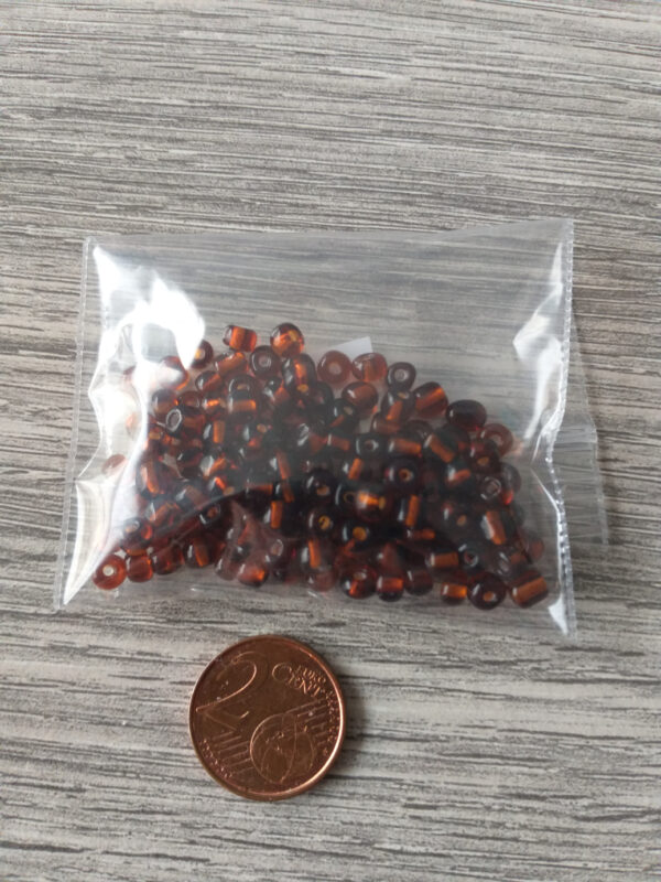 Donkerbruine mix rocailles - 10 gr 2