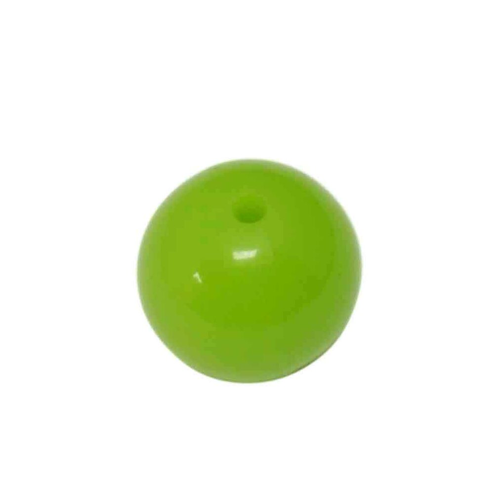 Groene ronde acryl kraal (13 mm)