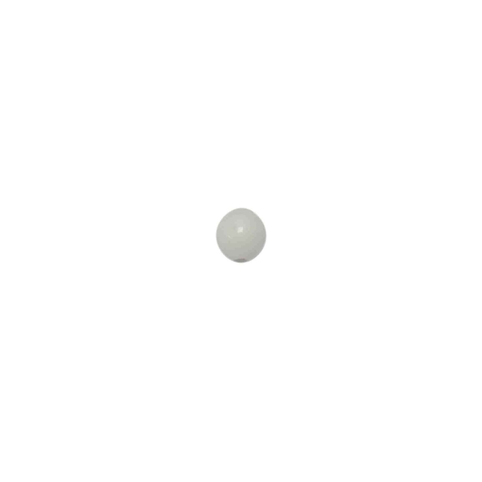 Witte ronde glaskraal