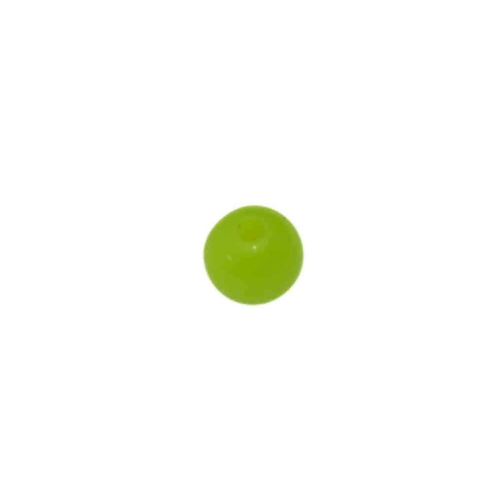 Groene ronde acryl kraal (6 mm)