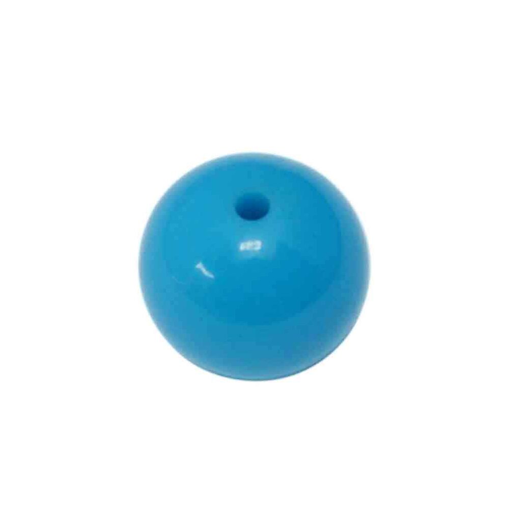 Blauwe ronde acryl kraal (13 mm)