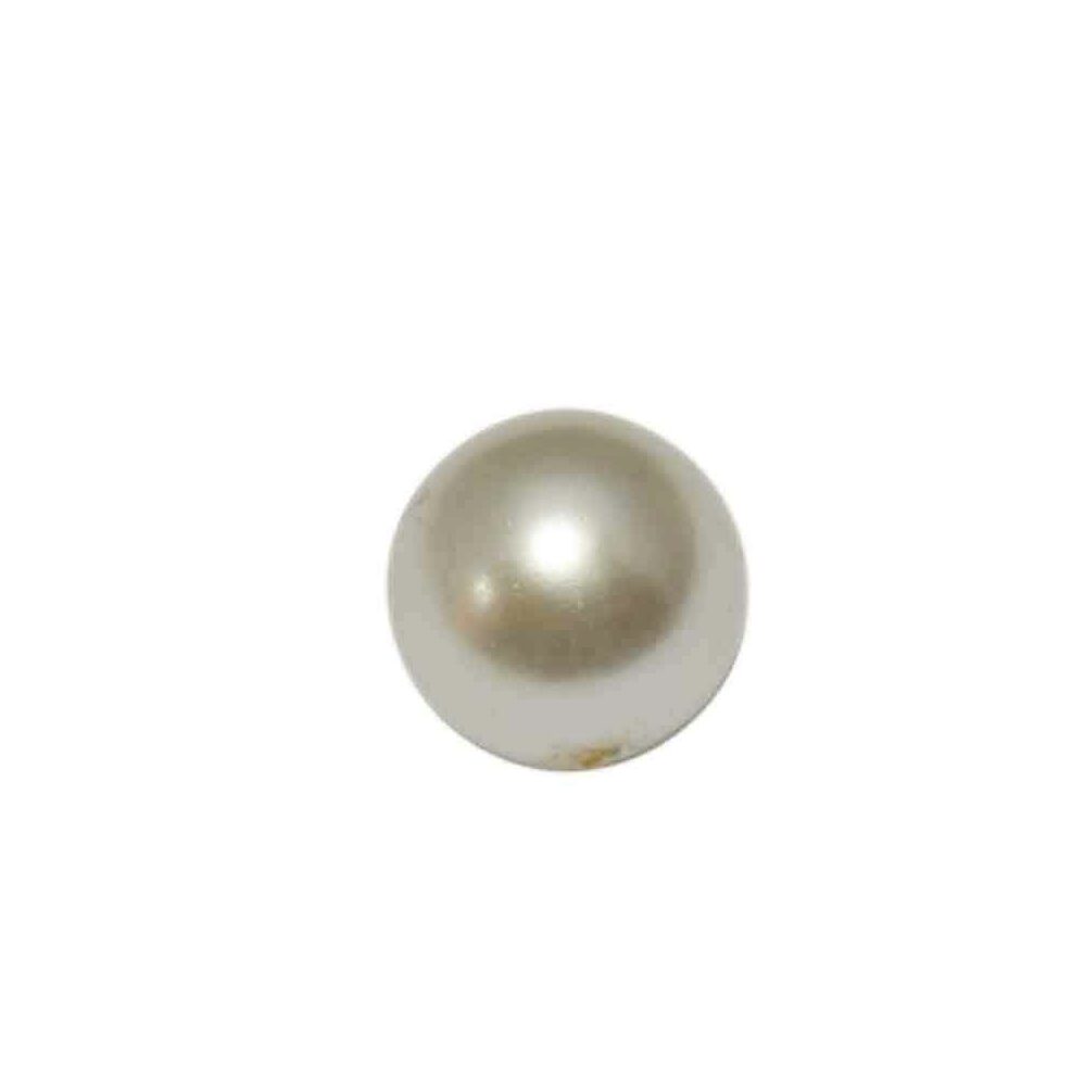 Witte ronde kunststof kraal (10 mm)