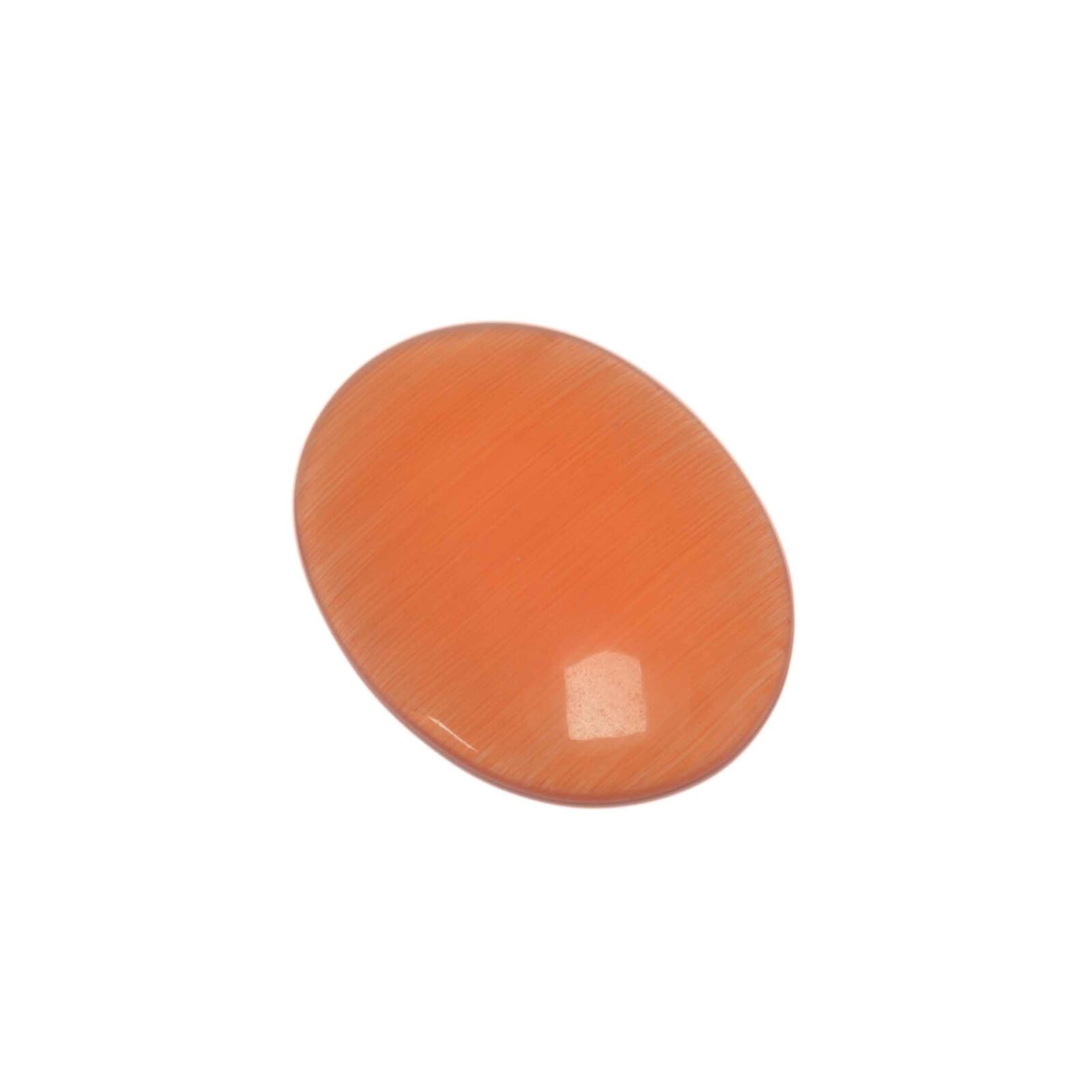 Oranje ovale kattenoog cabochon