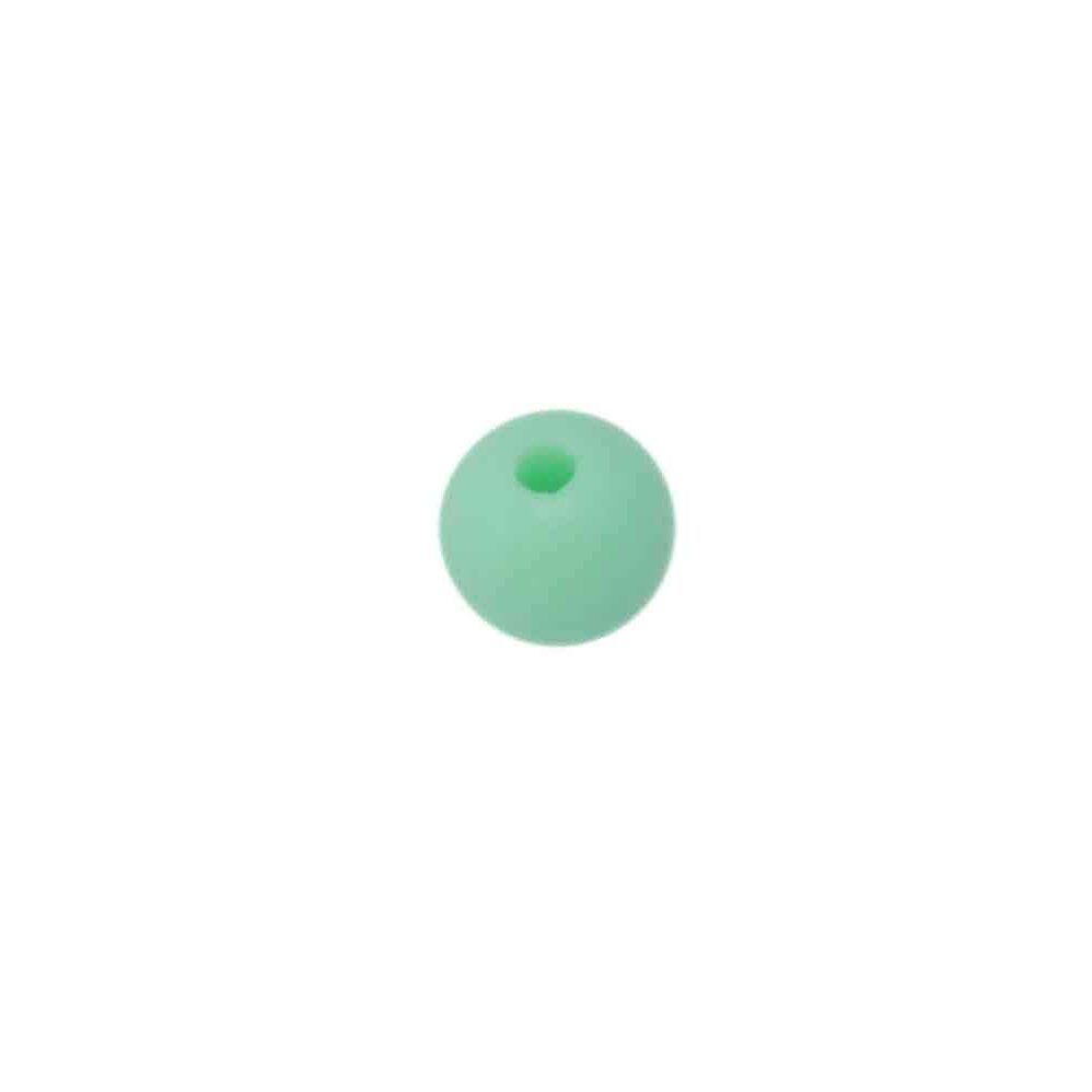 Mintgroene matte ronde acryl kraal