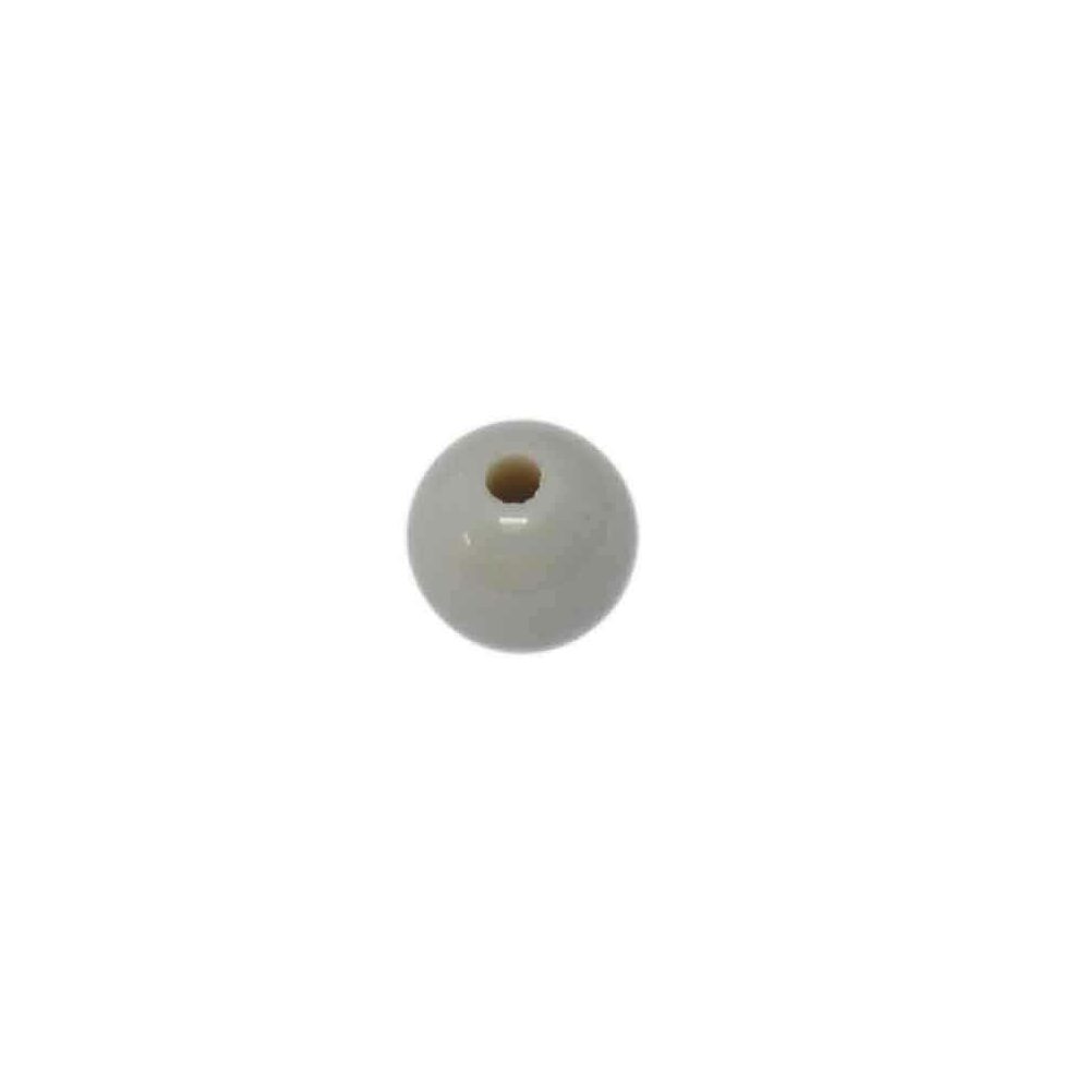 Grijze ronde acryl kraal (8 mm)