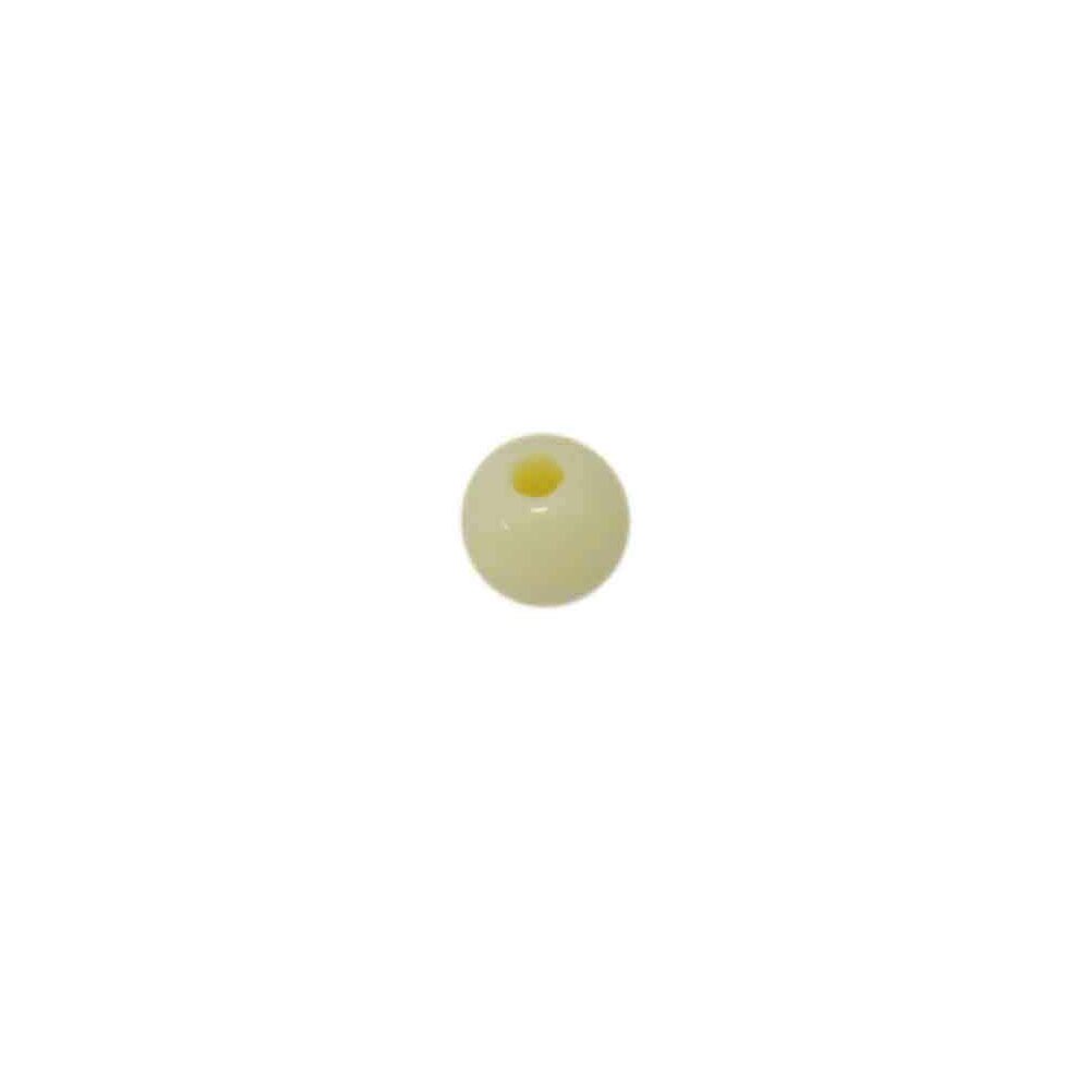 Gele ronde acryl kraal