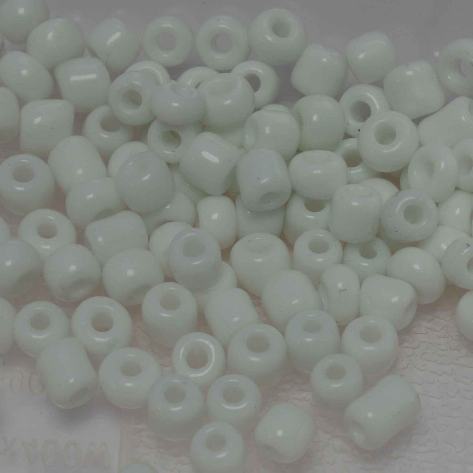 Witte mix rocailles - 10 gram