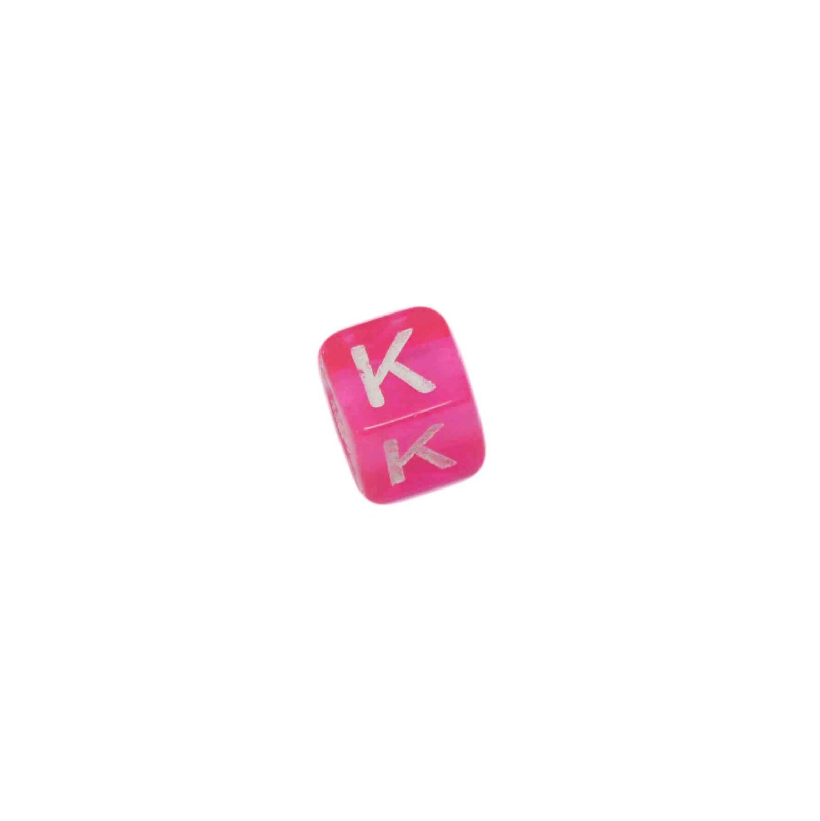 Rood roze letterkraal K