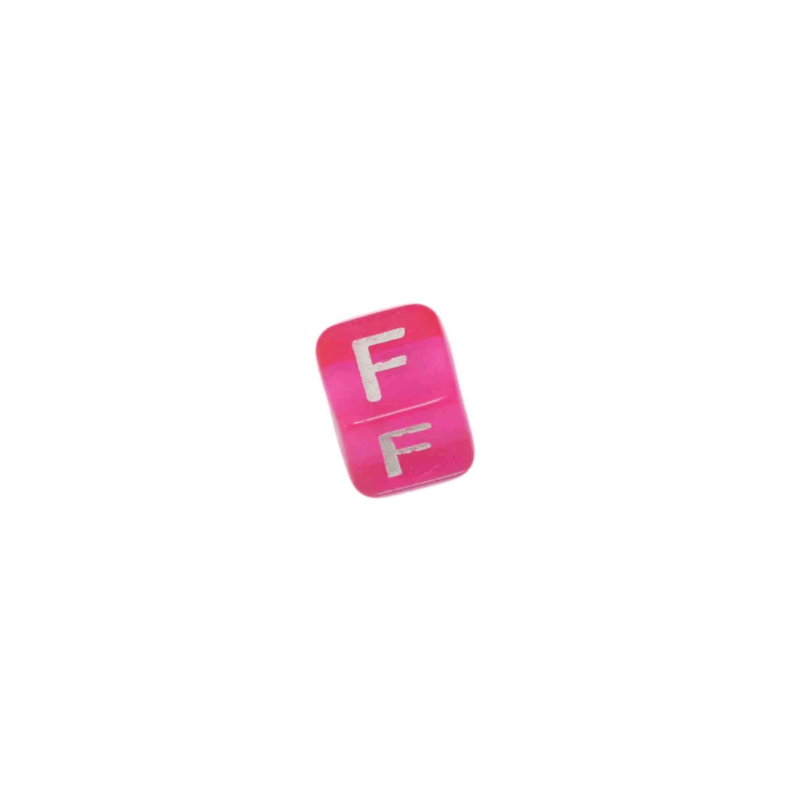 Rood roze letterkraal F