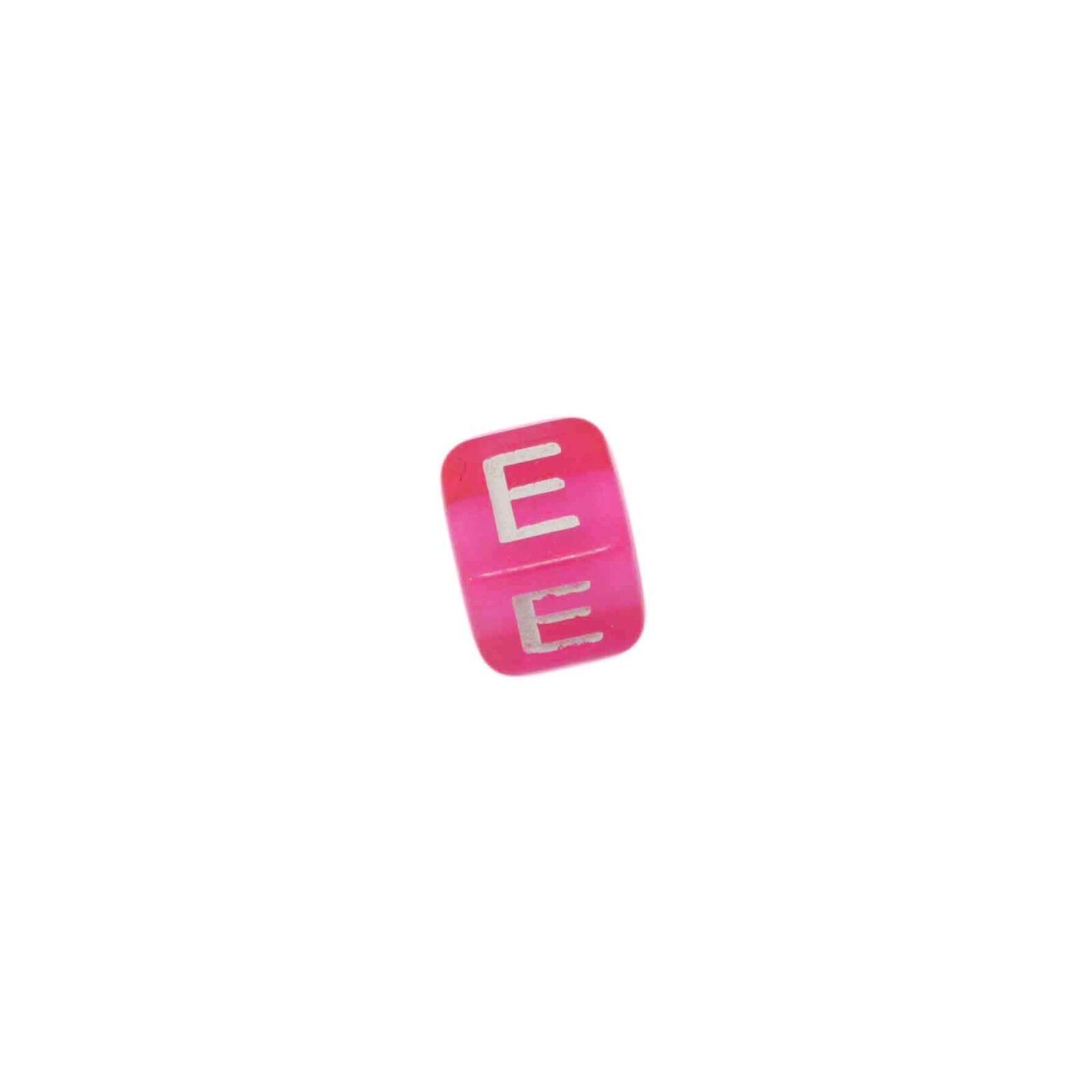 Rood roze letterkraal E