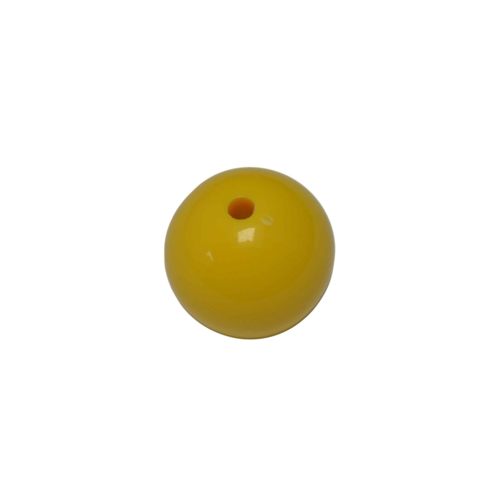Gele ronde acryl kraal