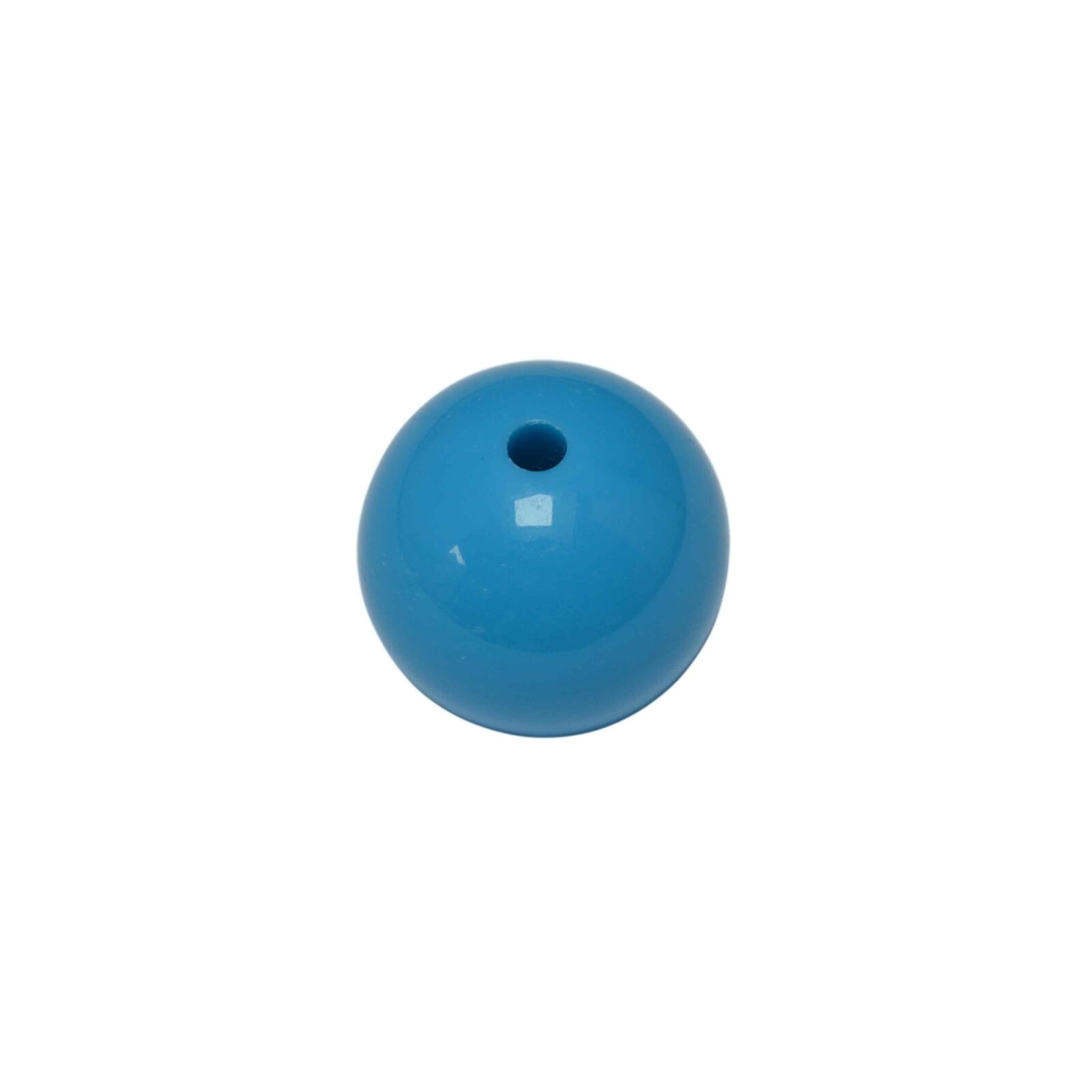 Blauwe ronde acryl kraal
