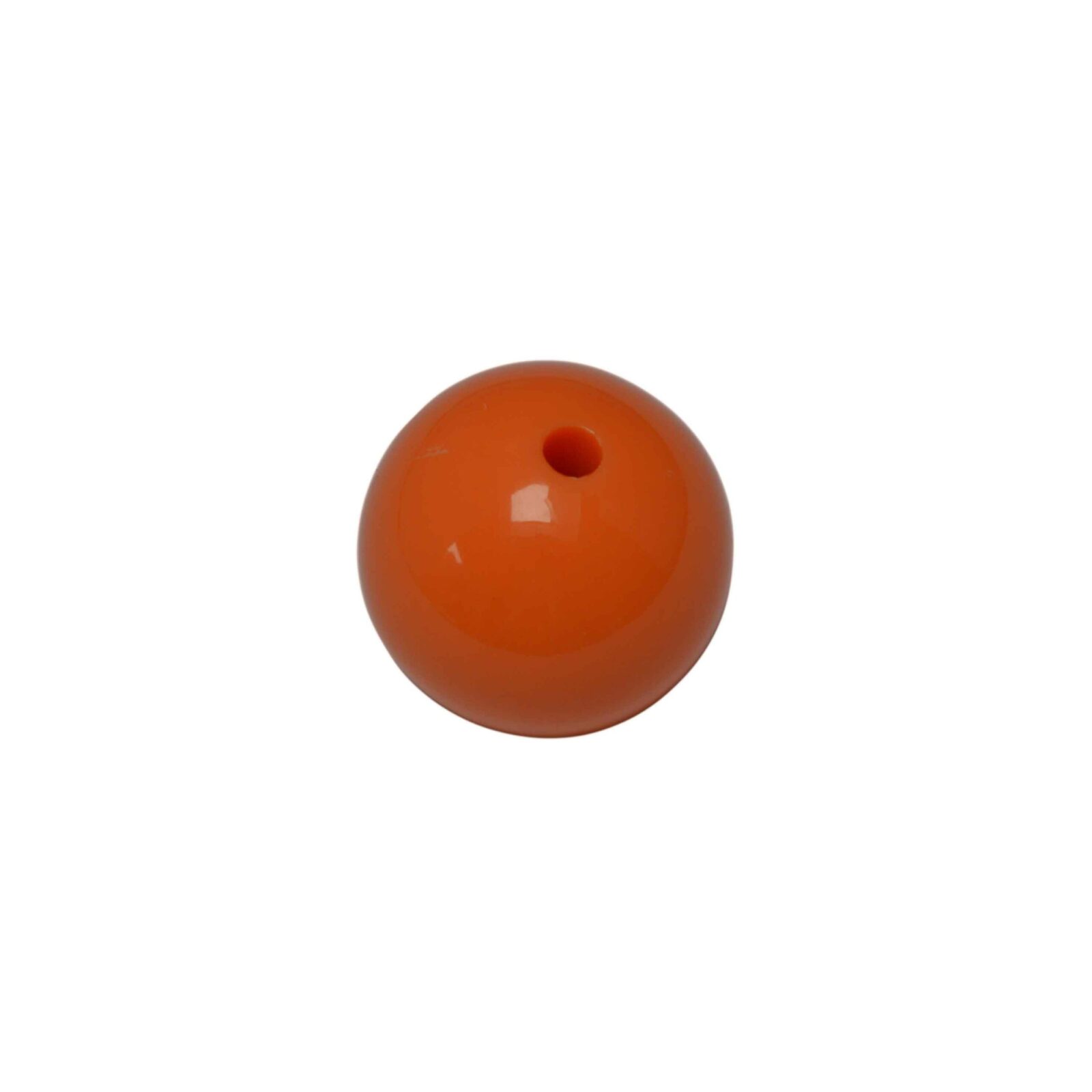 Oranje ronde acryl kraal