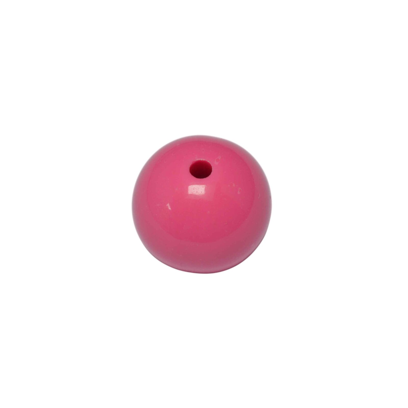 Roze ronde acryl kraal