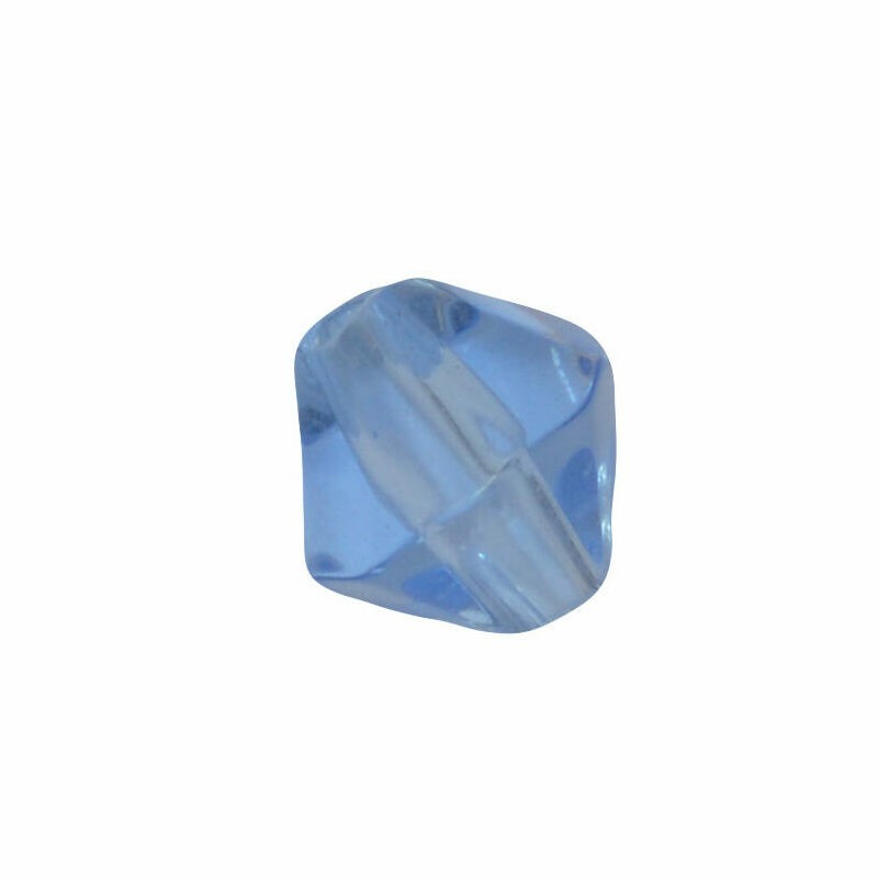 Blauwe bicone glaskraal (6 mm)