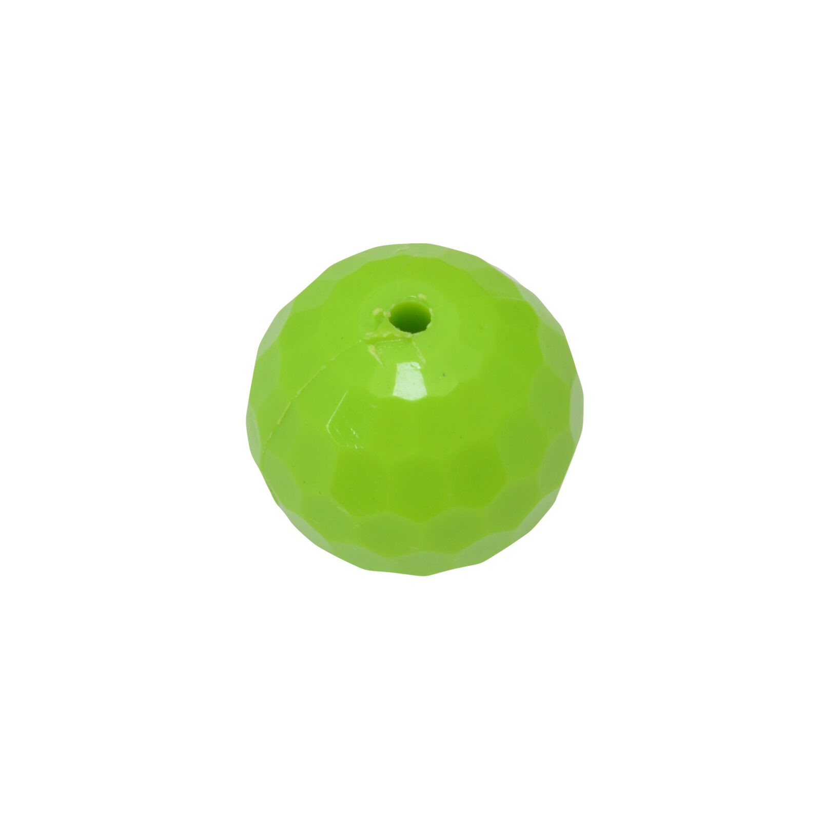 Groene ronde kunststof kraal