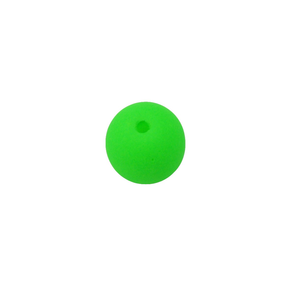 Groene (neon) ronde glaskraal