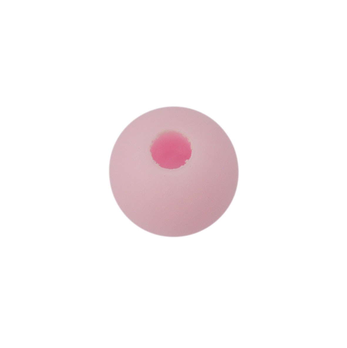 Roze matte ronde acryl kraal