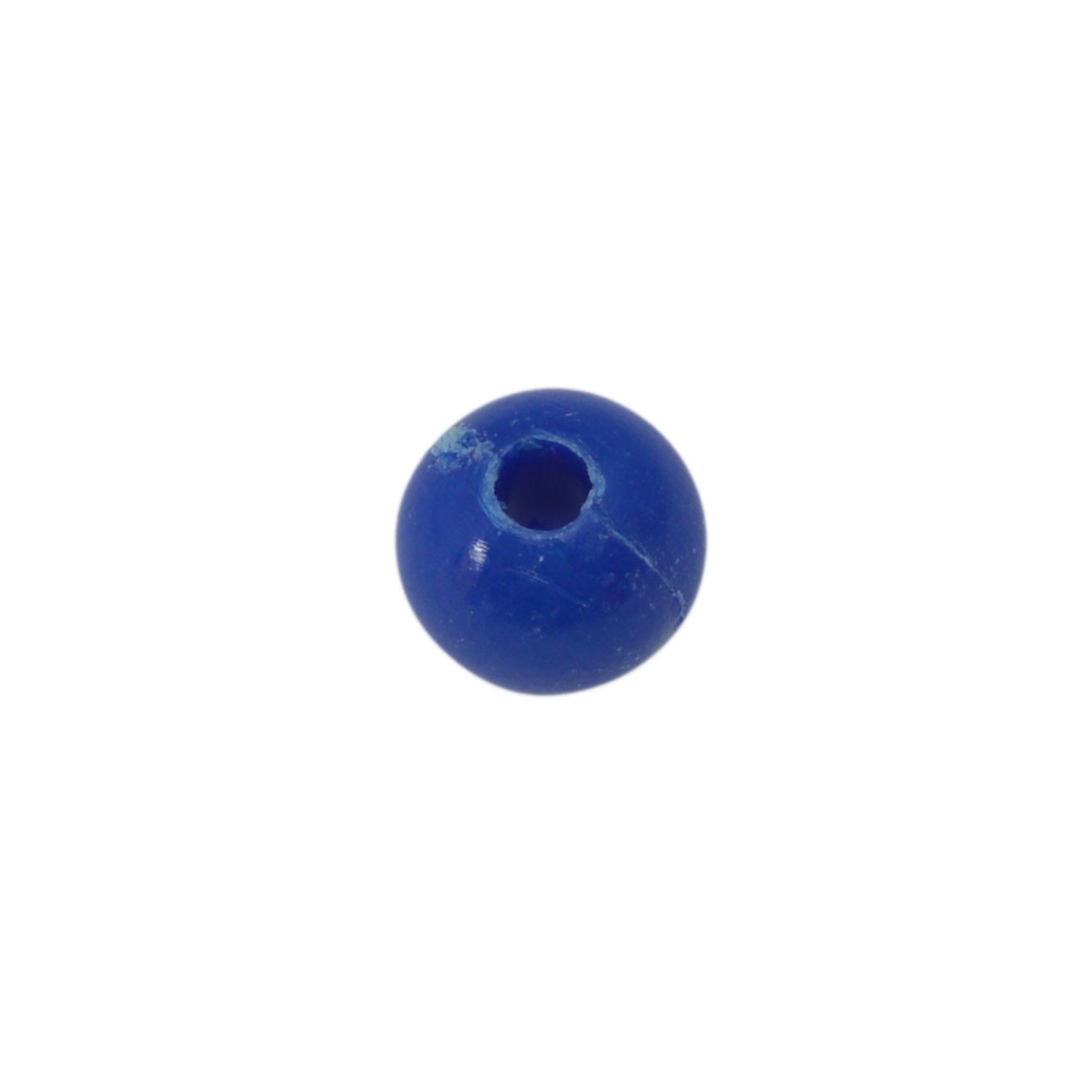 Donkerblauwe ronde acryl kraal