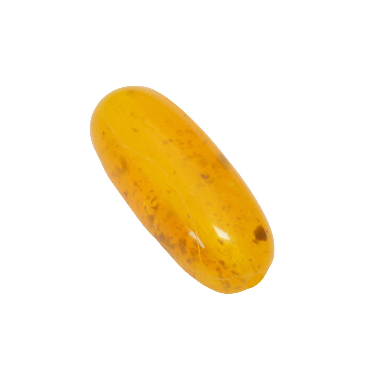 Gele ronde lange acryl kraal