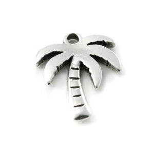 Zilverkleurige bedel palmboom
