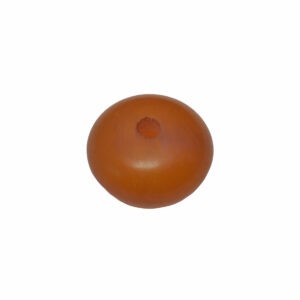 Bruine/oranje ronde acryl kraal