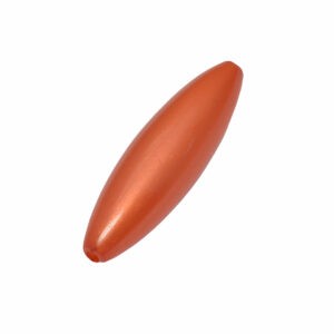 Oranje ovale acryl kraal