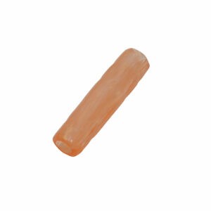 Oranje lange ronde acryl kraal (buisje)