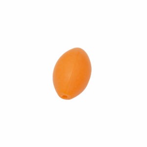 Oranje ovale matte acryl kraal