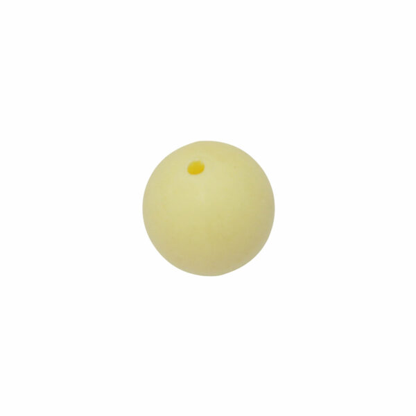 Gele ronde matte acryl kraal