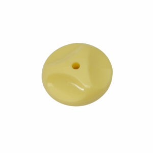 Witte/gele ronde acryl kraal