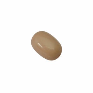 Bruine ovale kunststof kraal (tic tac)
