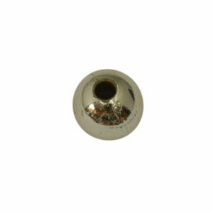 Zilverkleurige ronde kunststof kraal (8 mm)