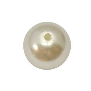 Witte ronde kunststof kraal (18 mm)