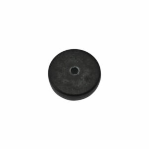 Zwarte ronde cirkelvormige kunststof kraal (13 mm)