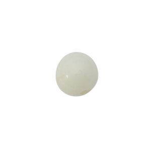 Witte ronde kunststof kraal (halve ronde kraal)