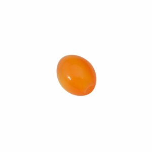 Oranje ovale kunststof kraal