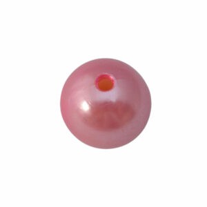 Roze ronde kunststof kraal