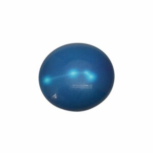 Blauwe ronde cabochon - sterrenbeeld Aries/ram