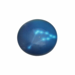 Blauwe ronde cabochon - sterrenbeeld Capricorn/steenbok