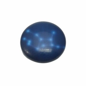 Blauwe ronde cabochon - sterrenbeeld Virgo/maagd