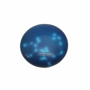Blauwe ronde cabochon - sterrenbeeld Saggittarius/boogschutter
