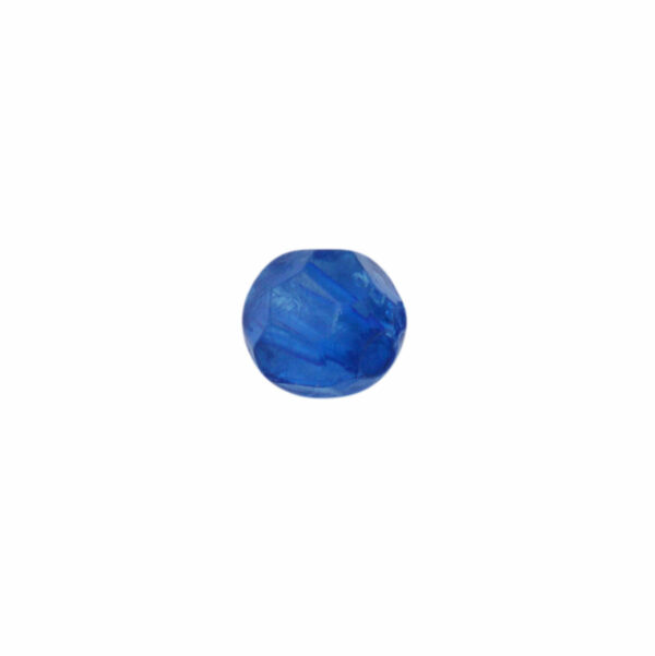 Blauwe ronde facet kunststof kraal